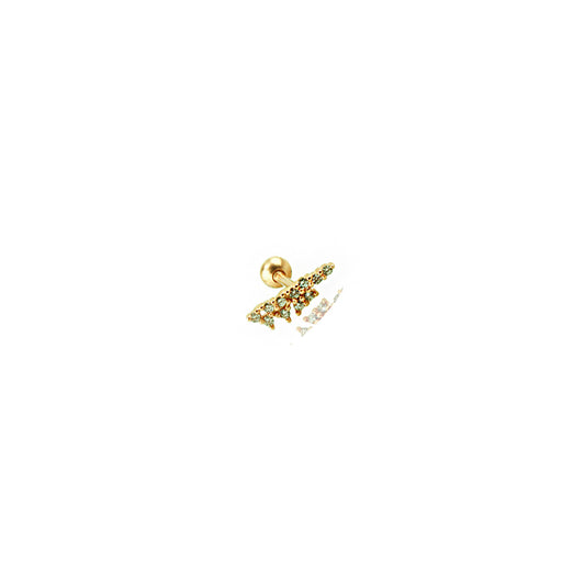 Liu S 3 Şık Gümüş Piercing - Ms3818