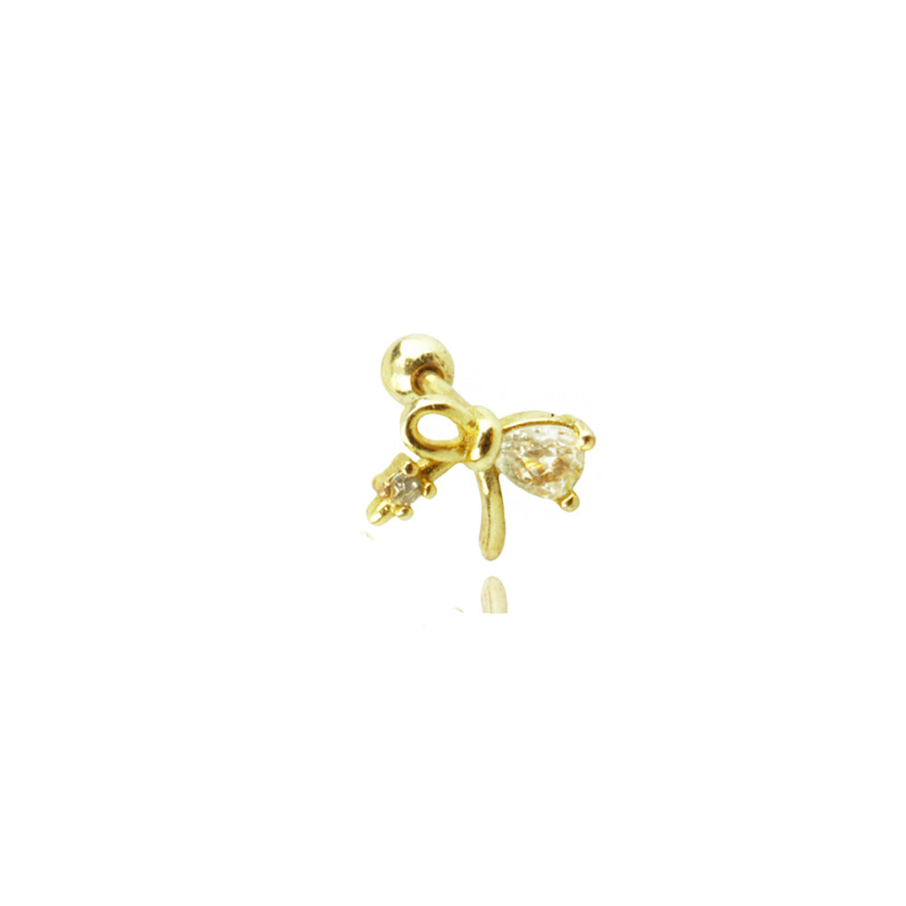 Liu S 8 Kurdale Gümüş Piercing - Ms3823