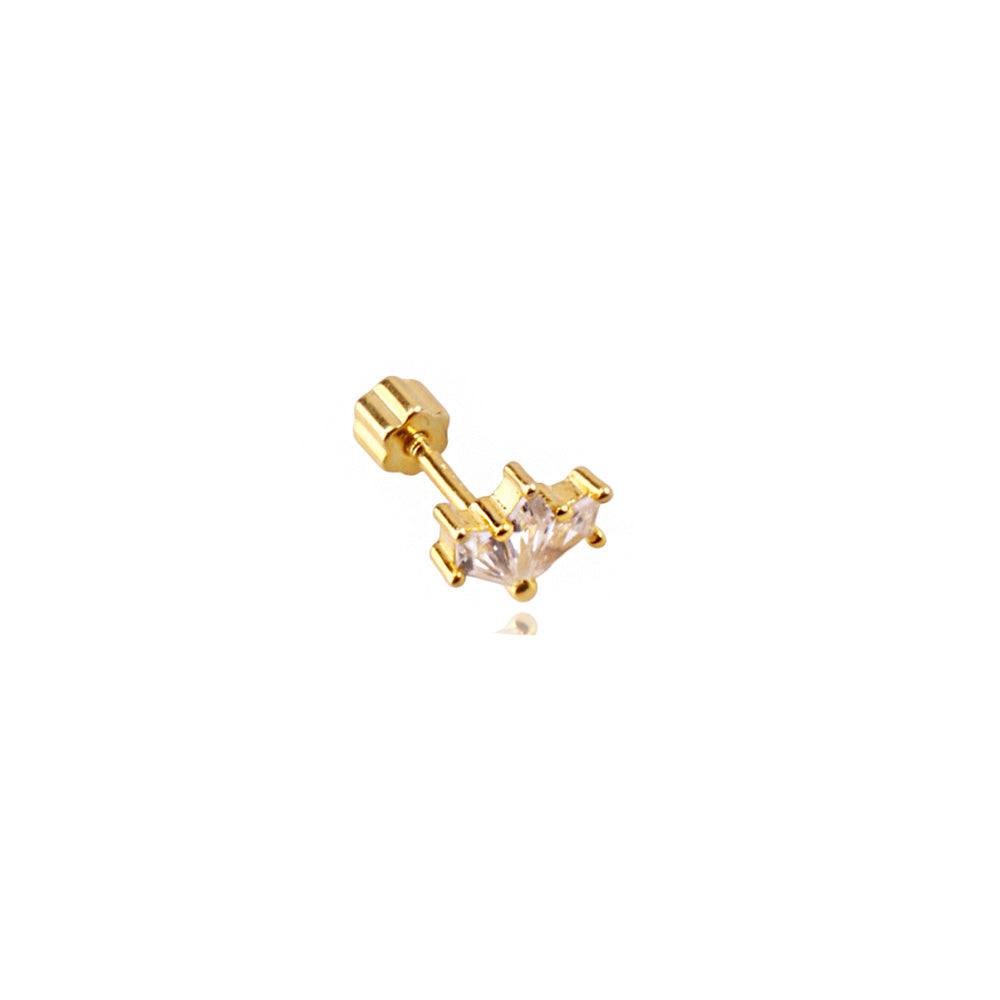 Liu S 11 Şık Gümüş Piercing - Ms3826