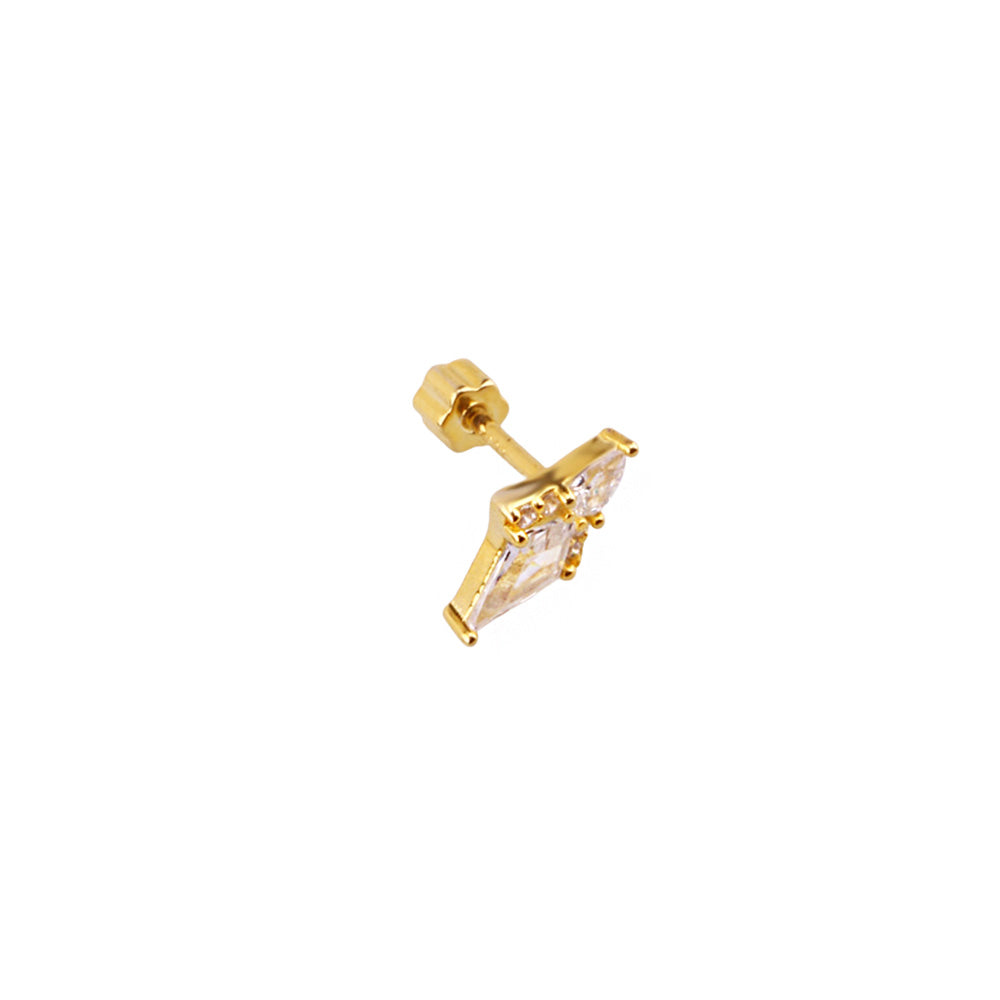 Liu S 12 Şık Gümüş Piercing - Ms3827