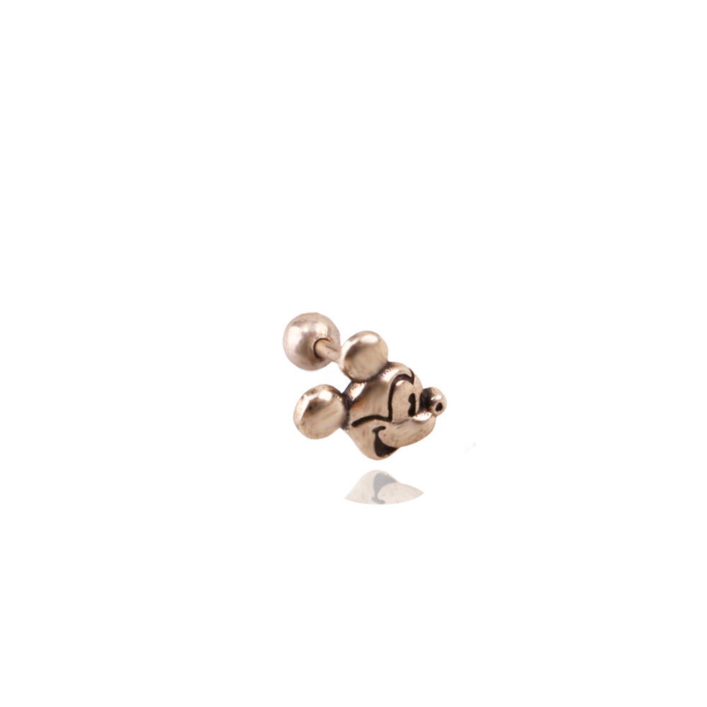 Liu S 16 Micky Gümüş Piercing - Ms3831
