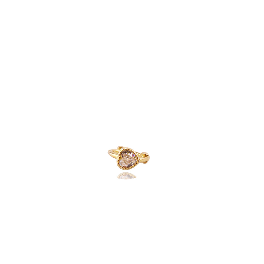 Liu S 27 Halka Kalp Gümüş Piercing - Ms3842