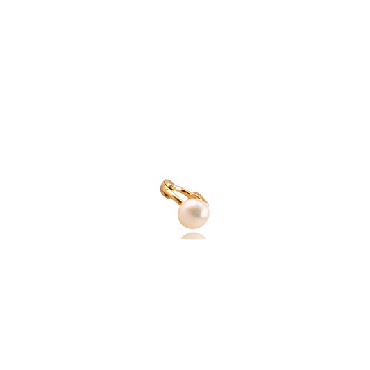 Liu S 28 Halka İnci Gümüş Piercing - Ms3843