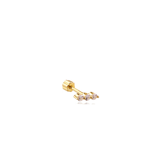 Liu S 29 Şık Gümüş Piercing - Ms3844