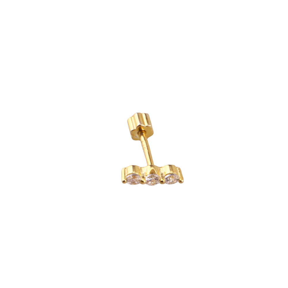 Liu S 29 Şık Gümüş Piercing - Ms3844