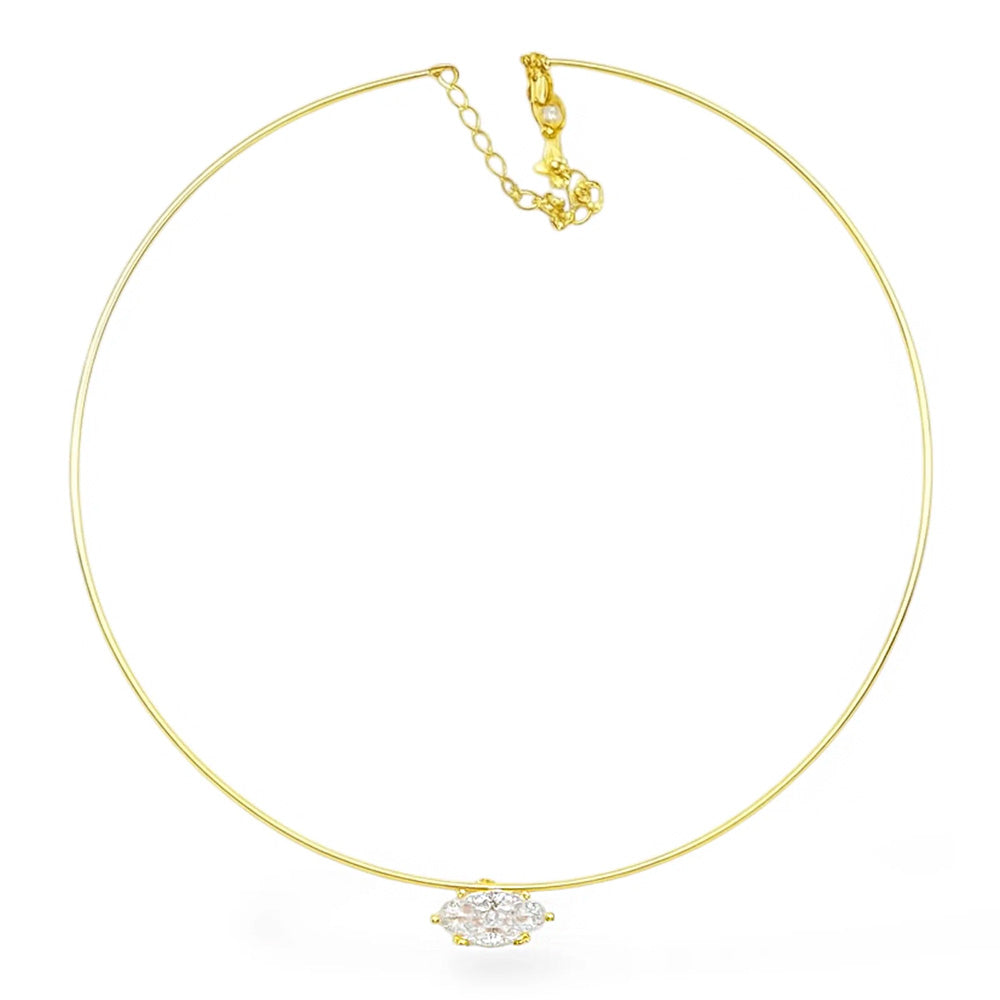 Markiz Choker Gümüş Kolye