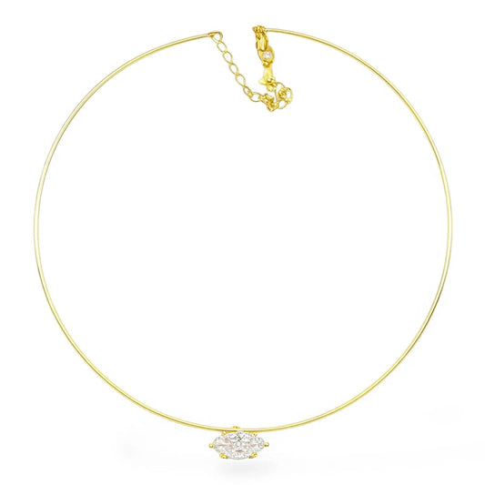 Markiz Choker Gümüş Kolye