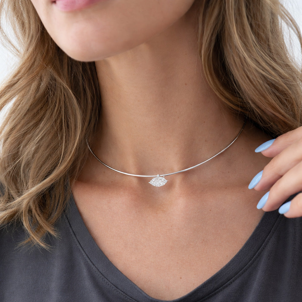Markiz Choker Gümüş Kolye