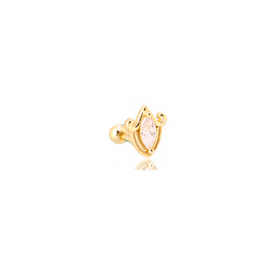 Pirius 1 Şık Gümüş Piercing - Ms3872