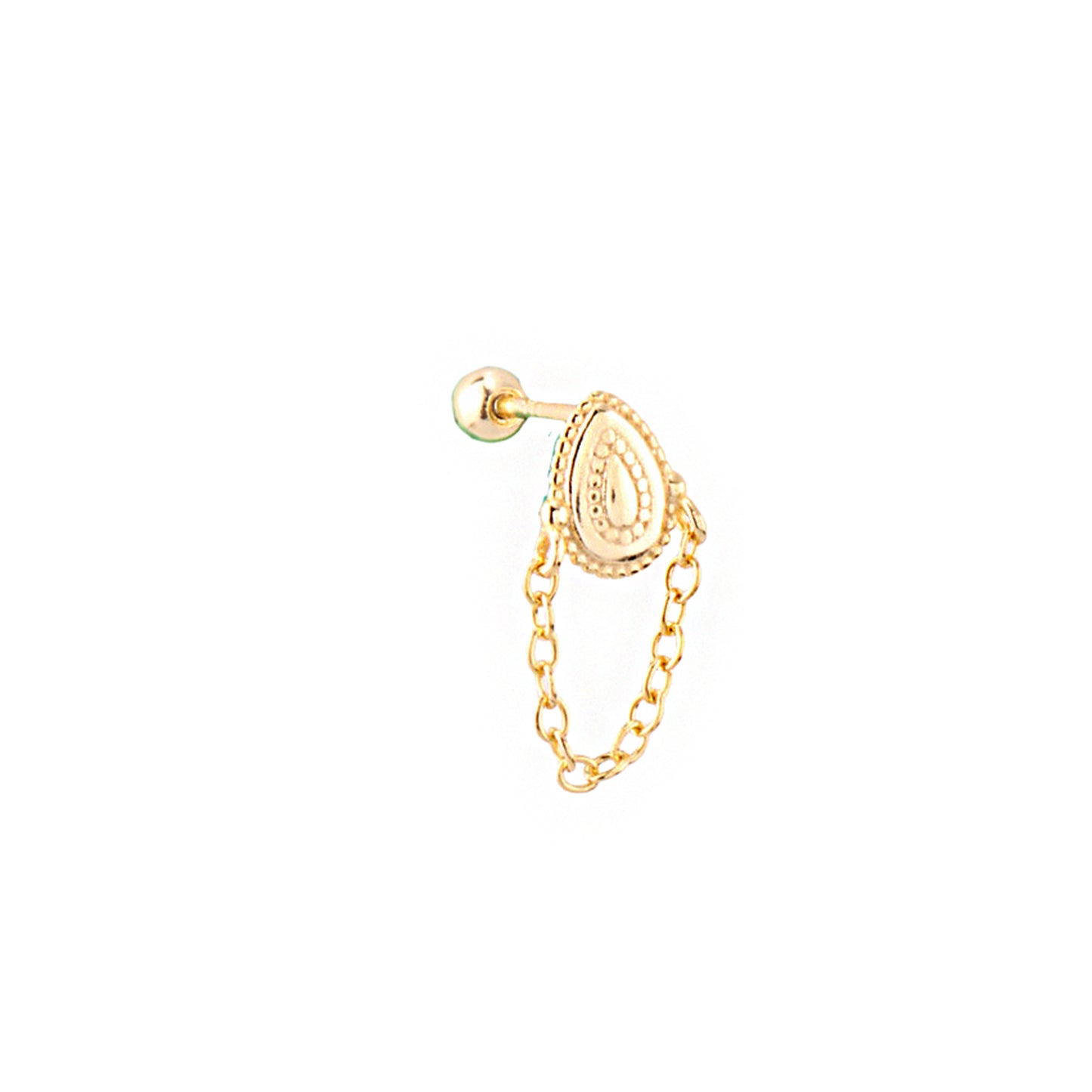Pirius 2 Şık Gümüş Piercing - Ms3873