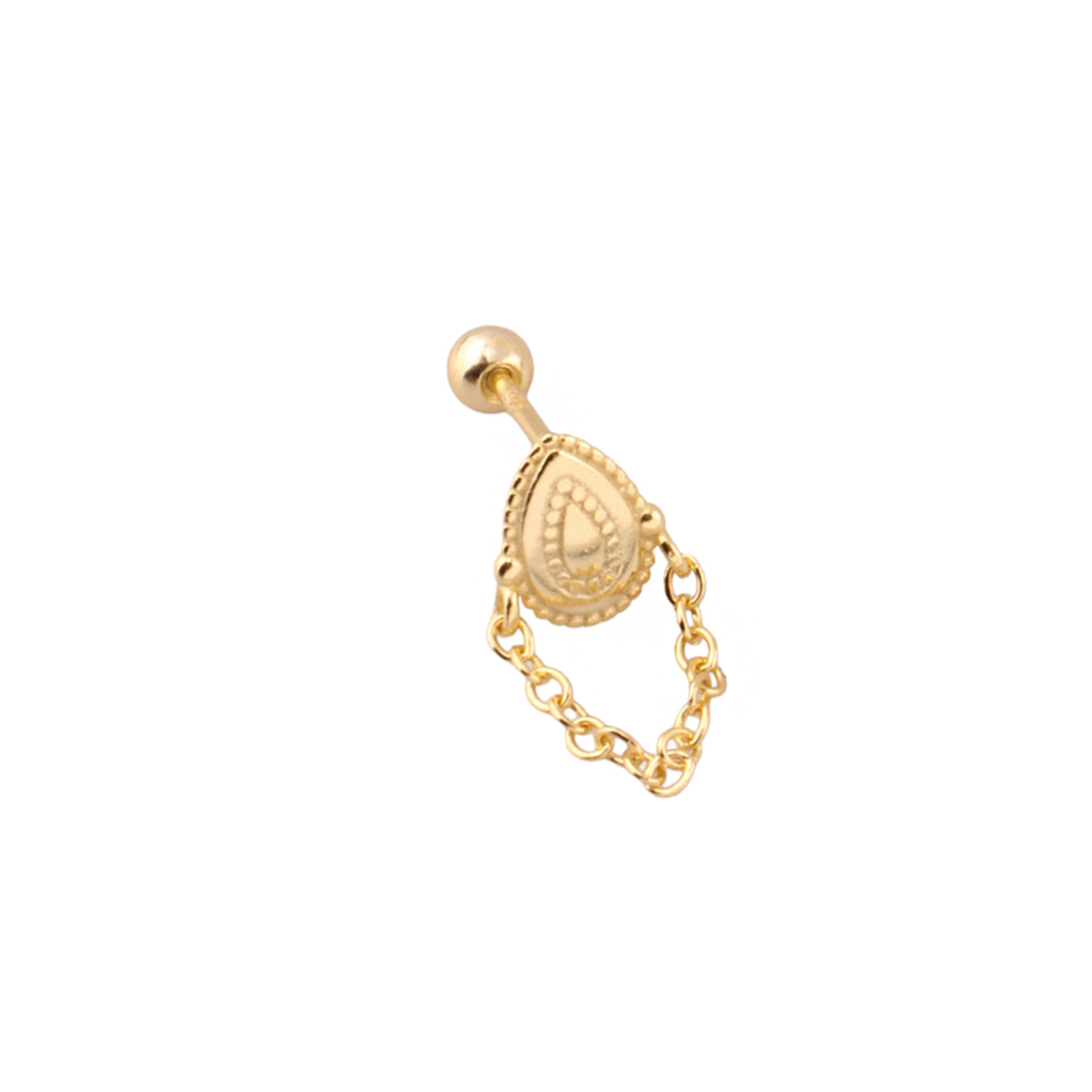 Pirius 2 Şık Gümüş Piercing - Ms3873