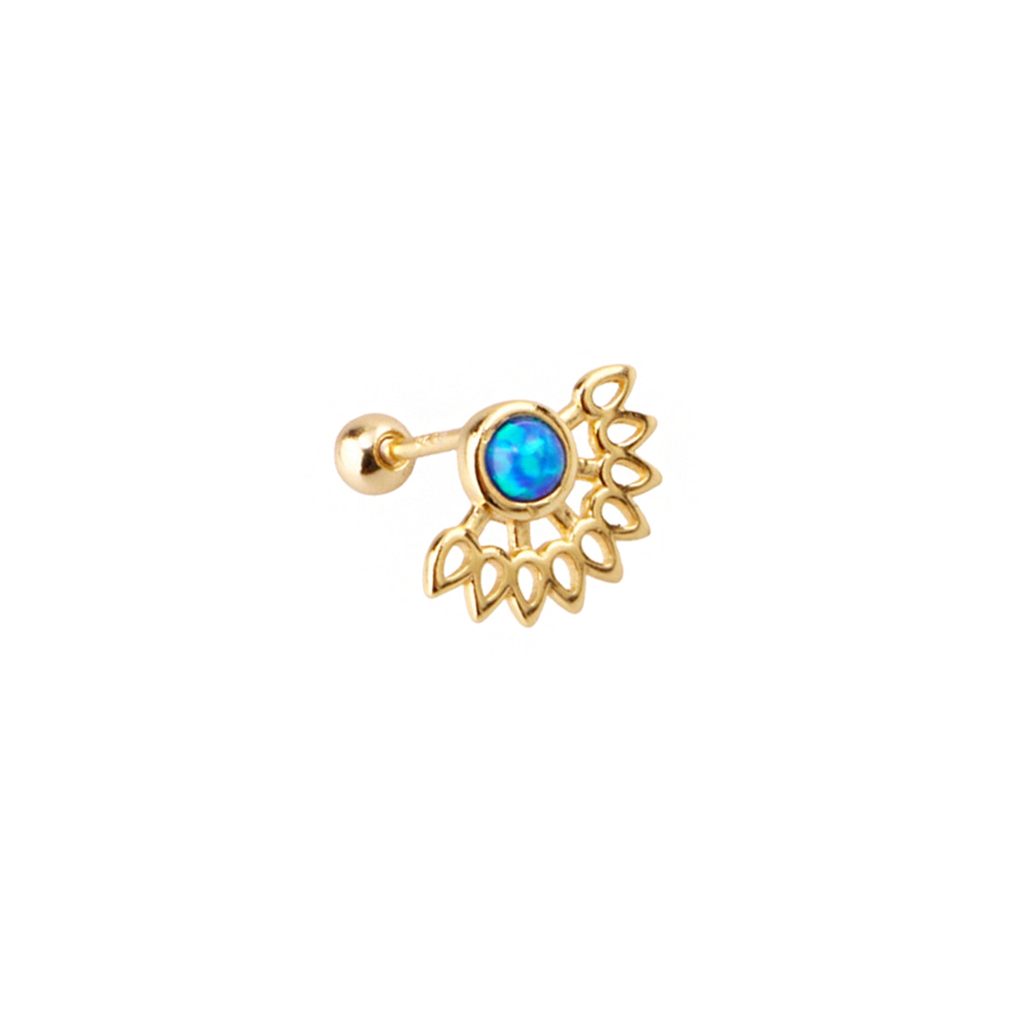 Pirius 3 Şık Gümüş Piercing - Ms3874