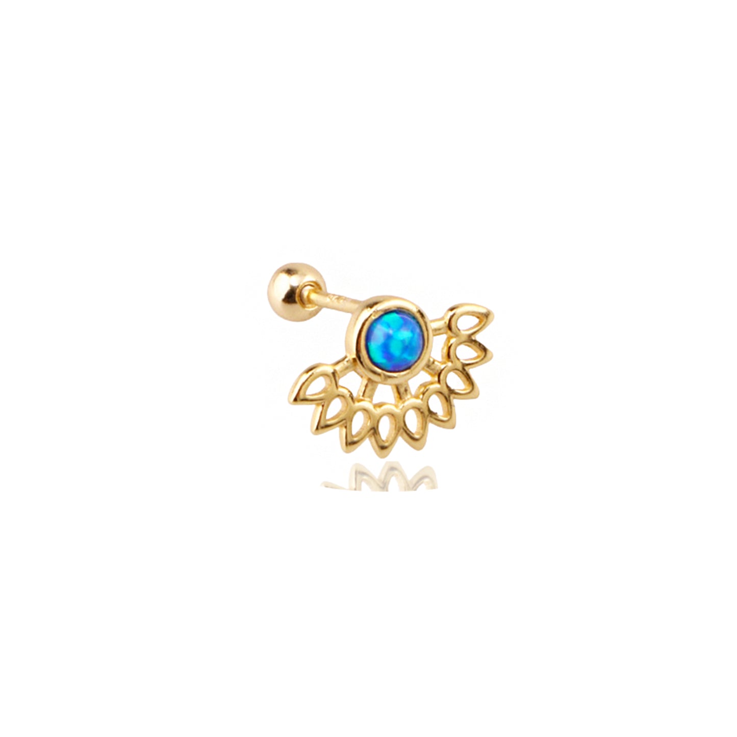 Pirius 3 Şık Gümüş Piercing - Ms3874