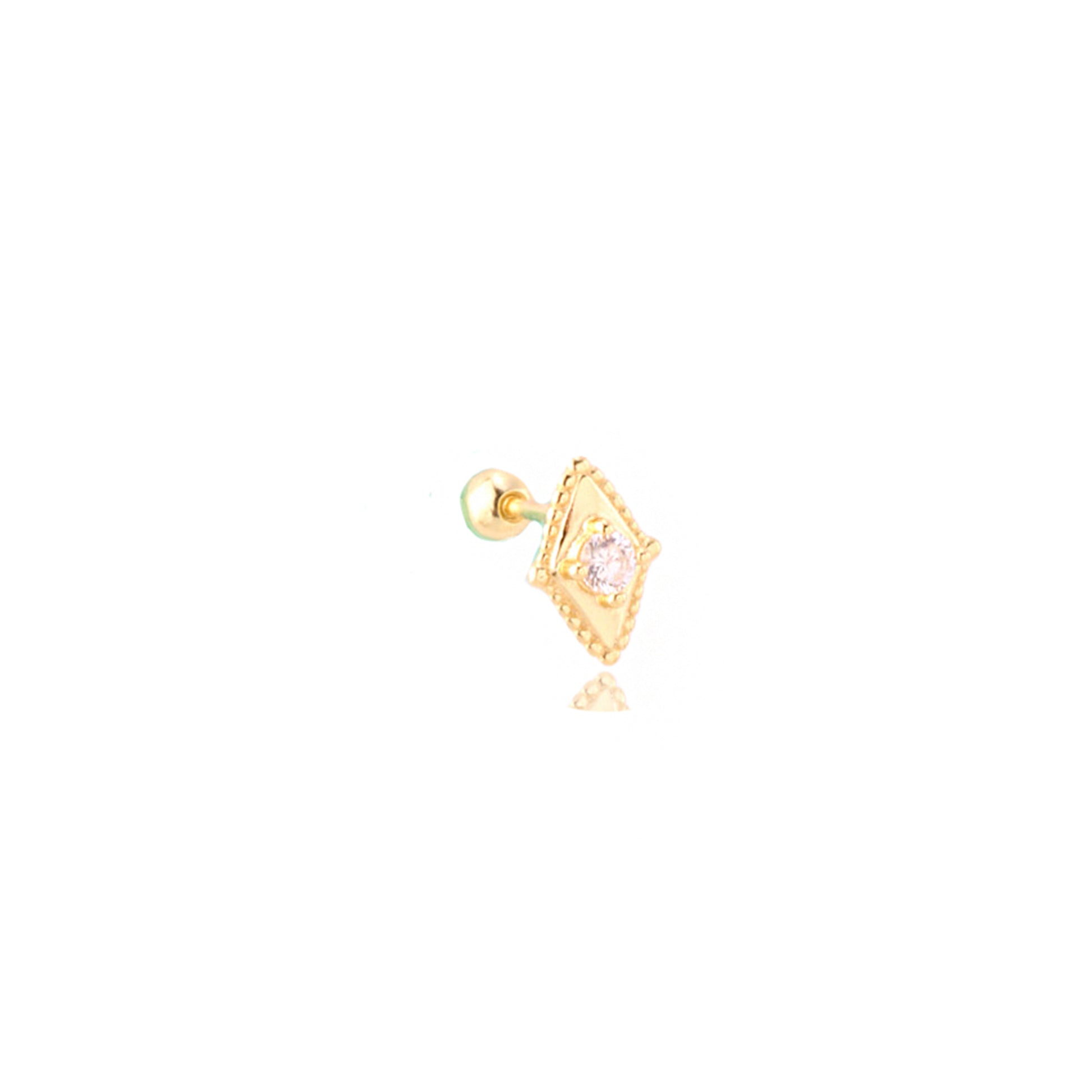 Pirius 5 Şık Gümüş Piercing - Ms3876