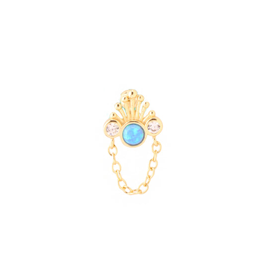 Pirius 6 Şık Gümüş Piercing - Ms3877