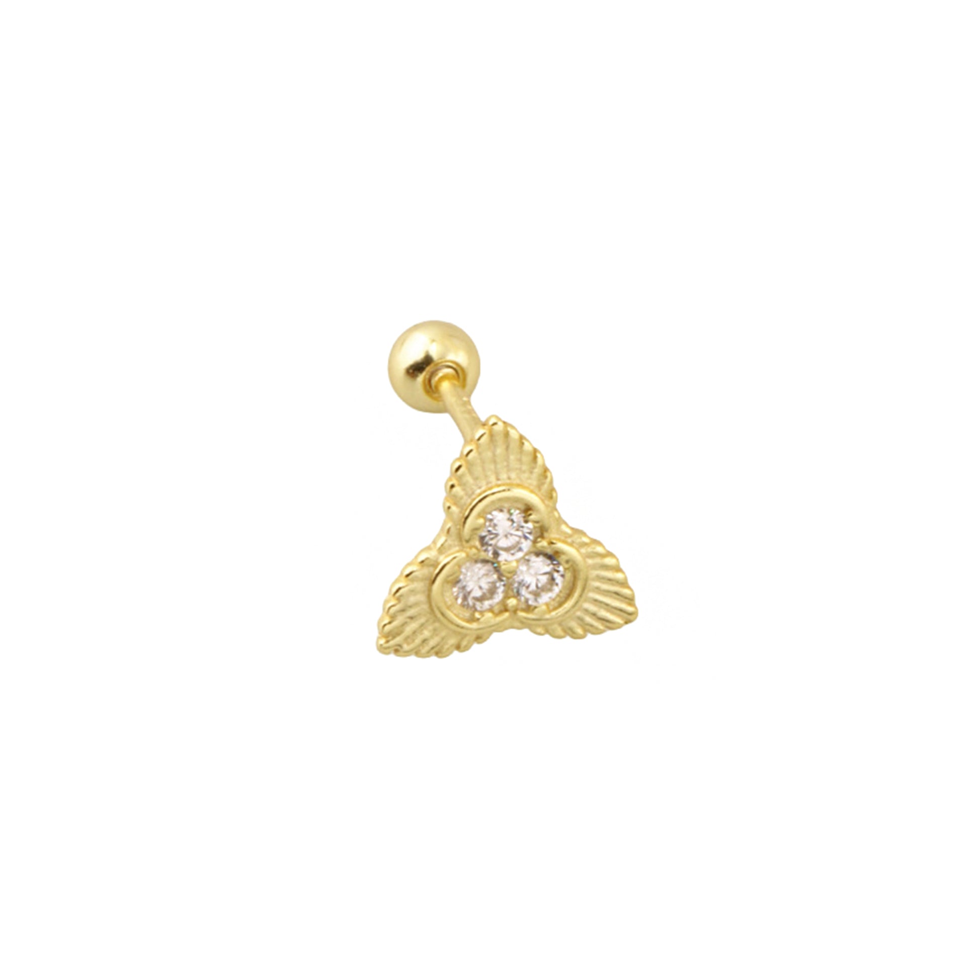 Pirius 7 Şık Gümüş Piercing - Ms3878