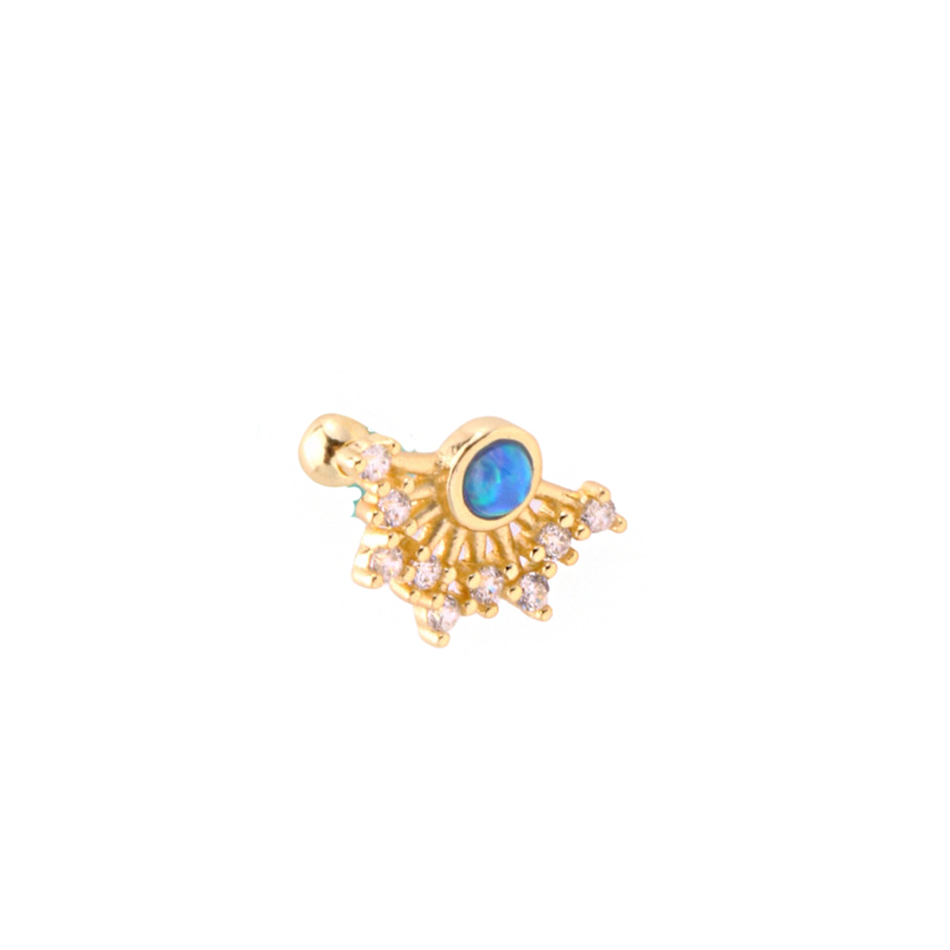 Pirius 8 Şık Gümüş Piercing - Ms3879