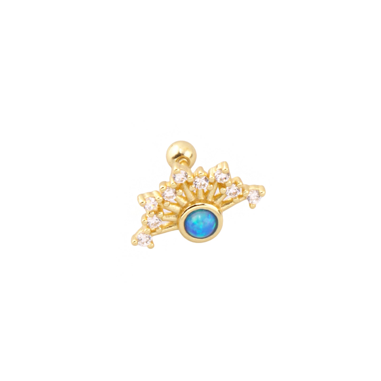 Pirius 8 Şık Gümüş Piercing - Ms3879