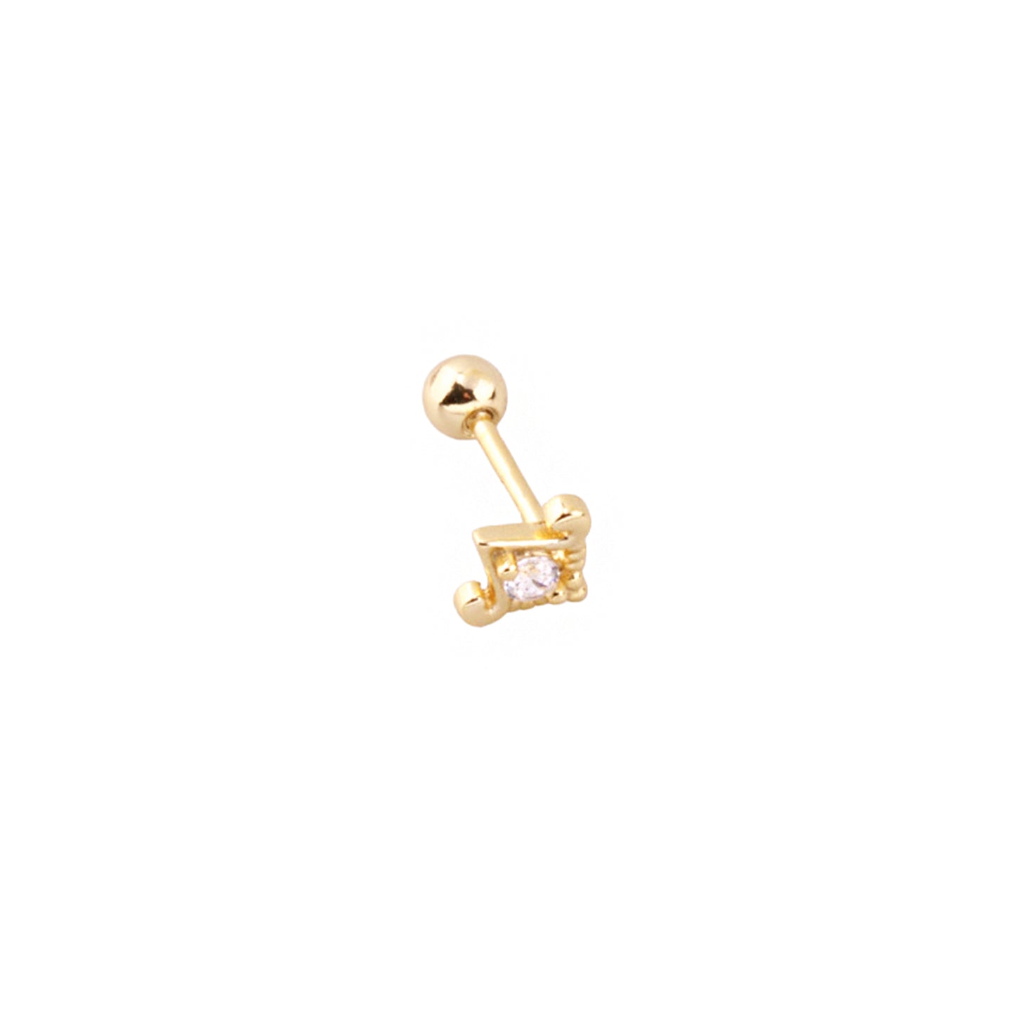 Pirius 10 Şık Gümüş Piercing - Ms3881