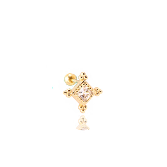 Pirius 13 Şık Gümüş Piercing - Ms3884