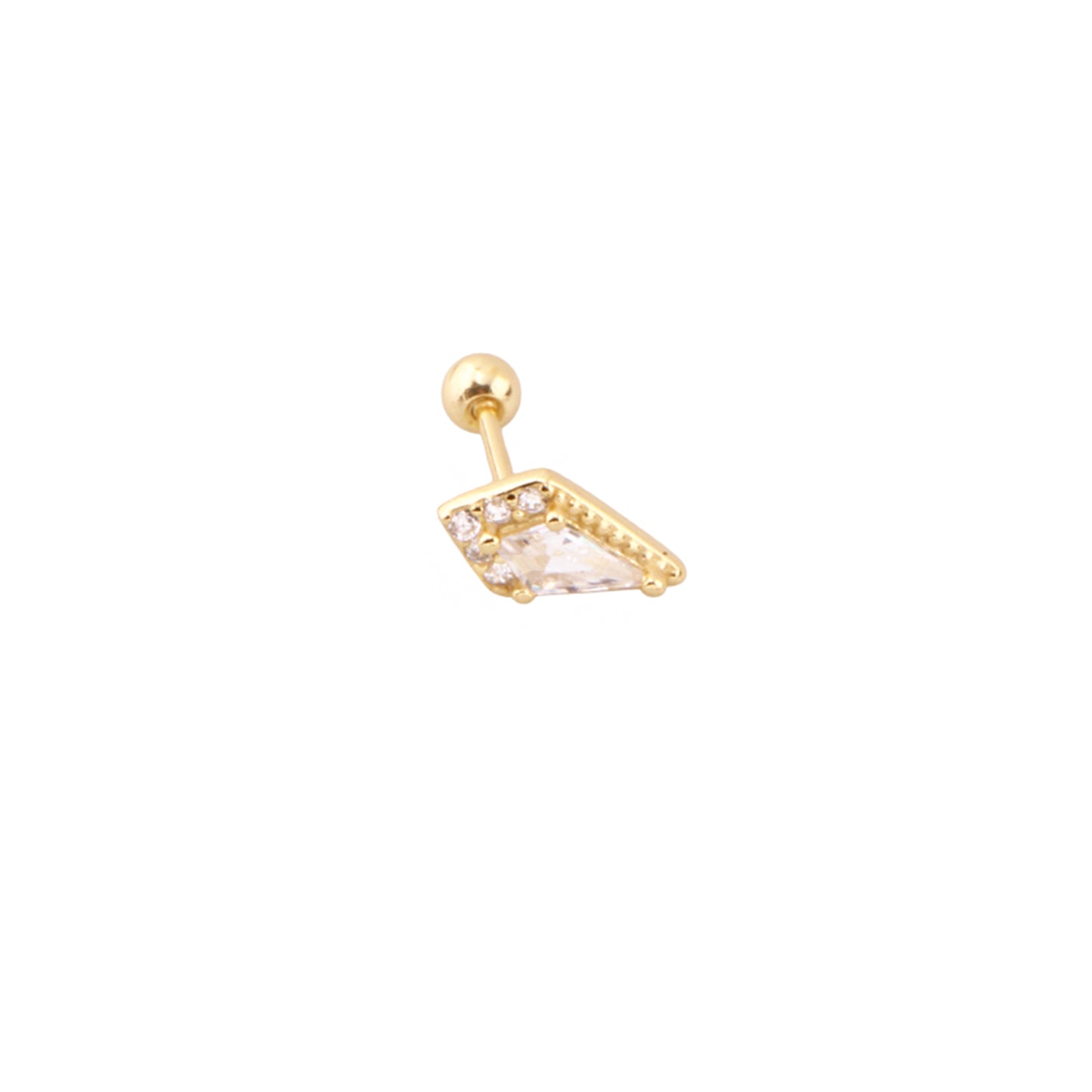 Pirius 14 Şık Gümüş Piercing - Ms3885