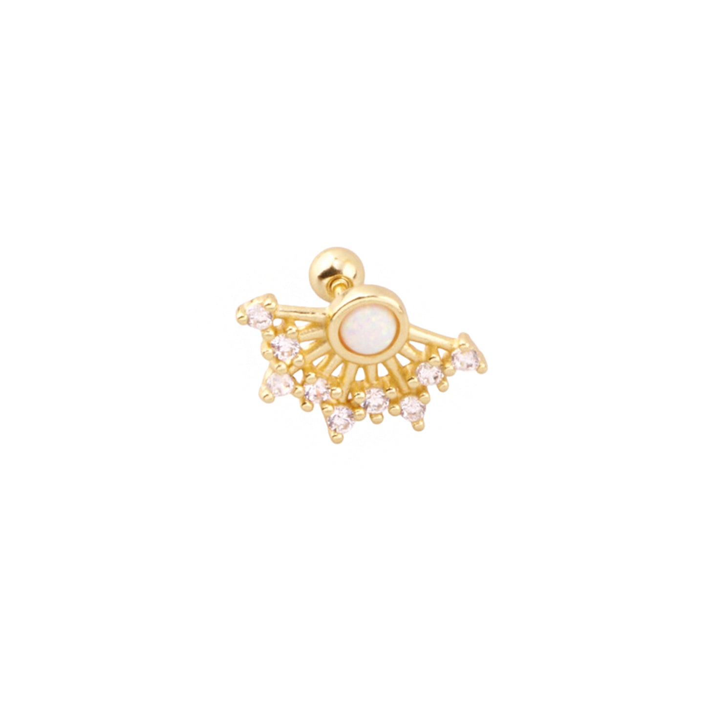 Pirius 15 Şık Gümüş Piercing - Ms3886