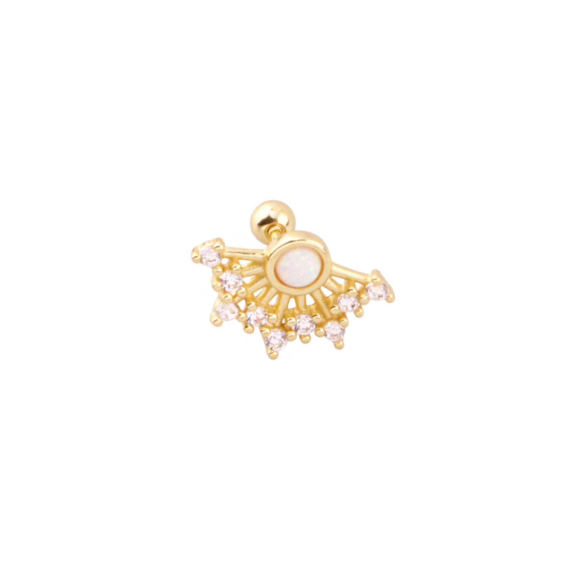 Pirius 15 Şık Gümüş Piercing - Ms3886