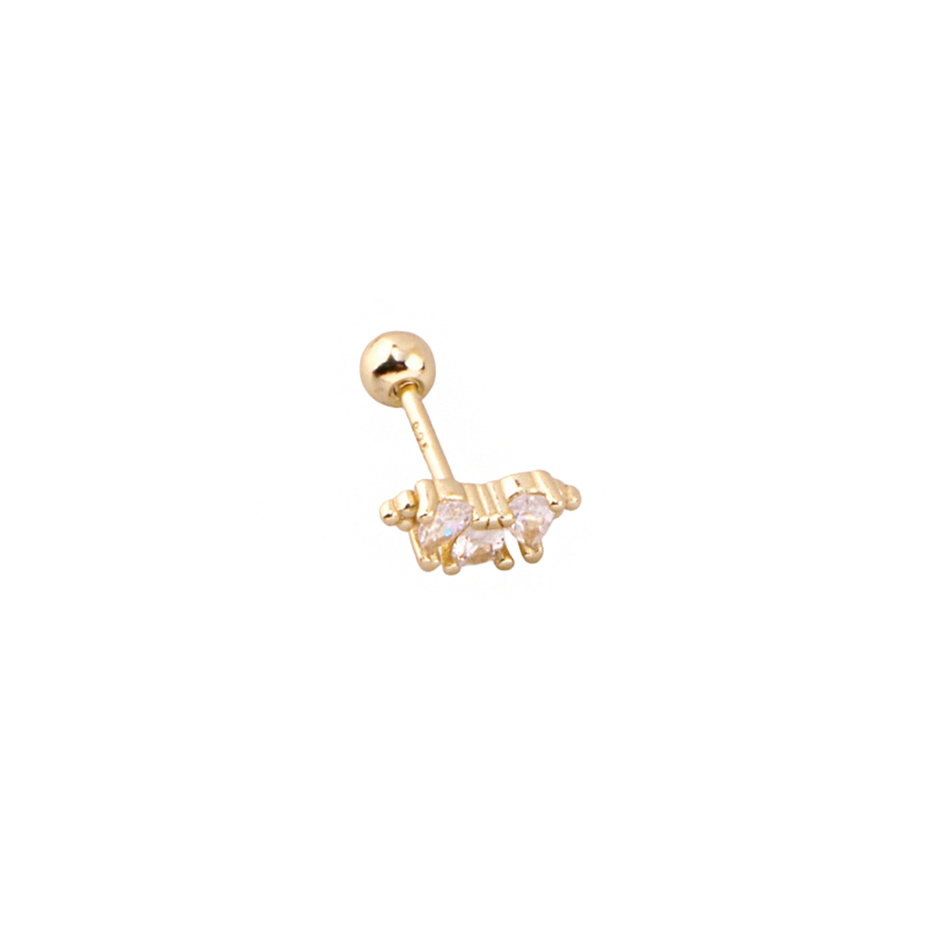 Pirius 20 Şık Gümüş Piercing - Ms3891