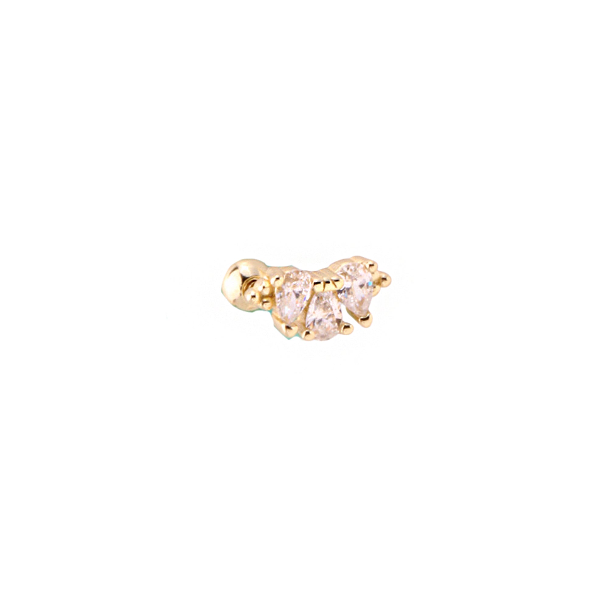 Pirius 20 Şık Gümüş Piercing - Ms3891