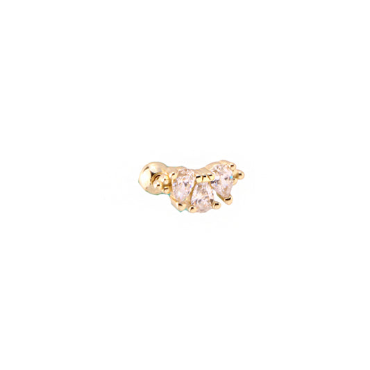 Pirius 20 Şık Gümüş Piercing - Ms3891