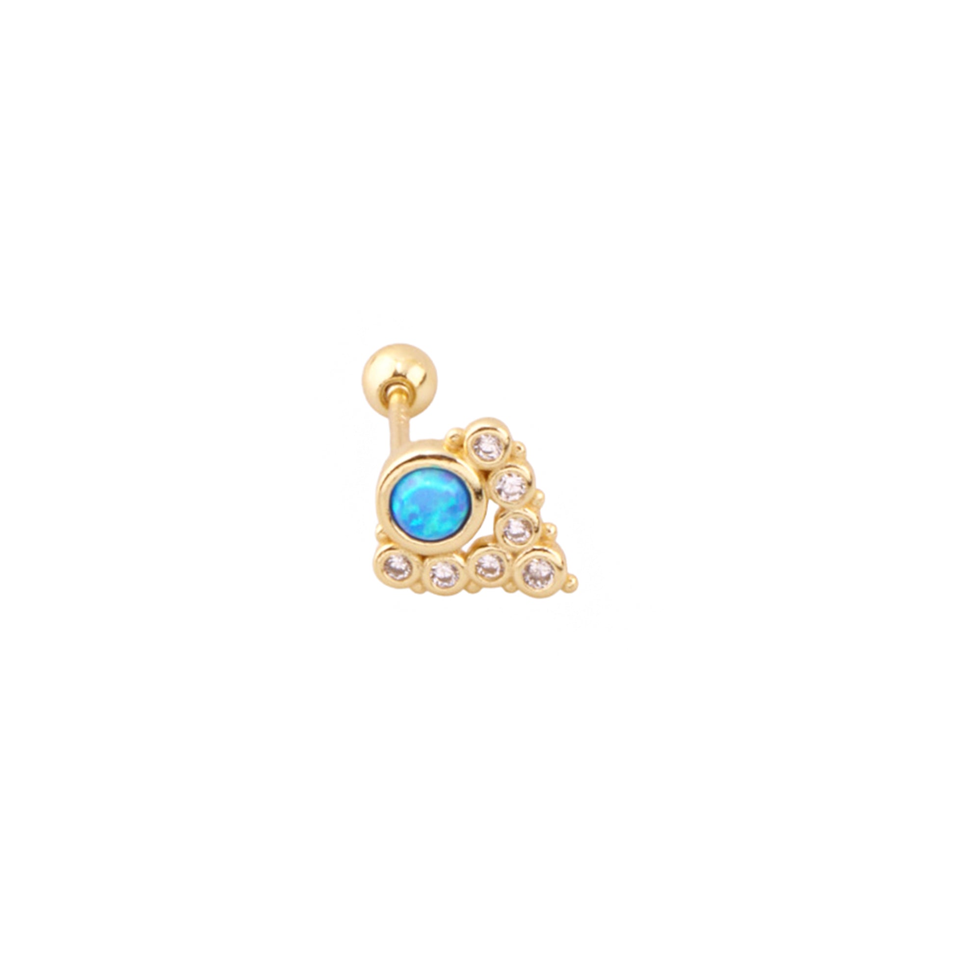 Pirius 21 Şık Gümüş Piercing - Ms3892