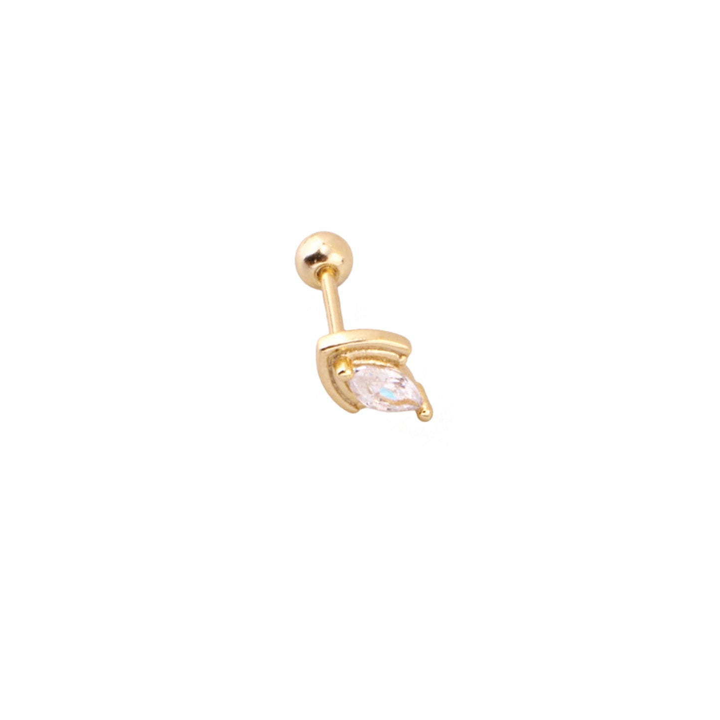 Pirius 24 Şık Gümüş Piercing - Ms3895
