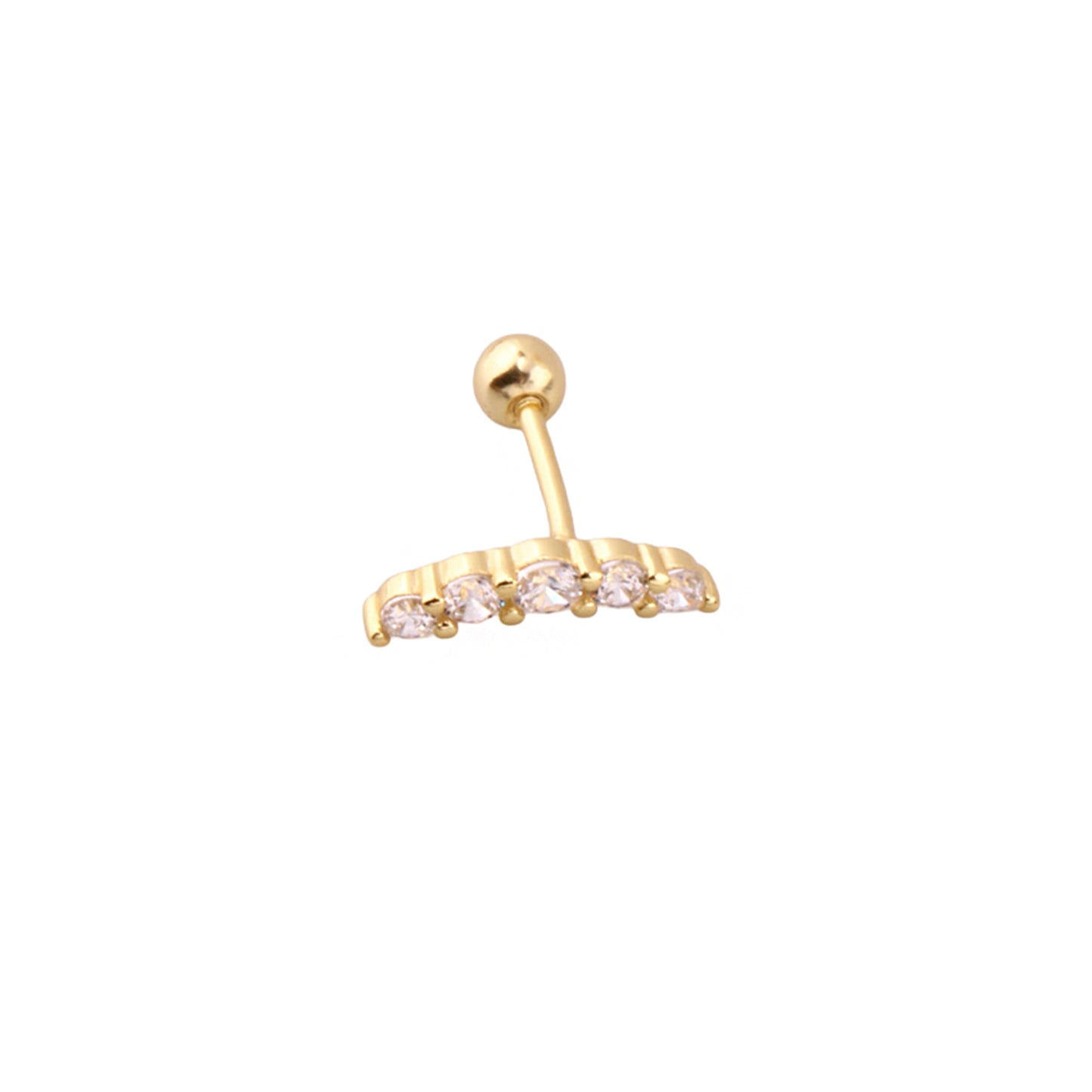 Pirius 26 Şık Gümüş Piercing - Ms3897
