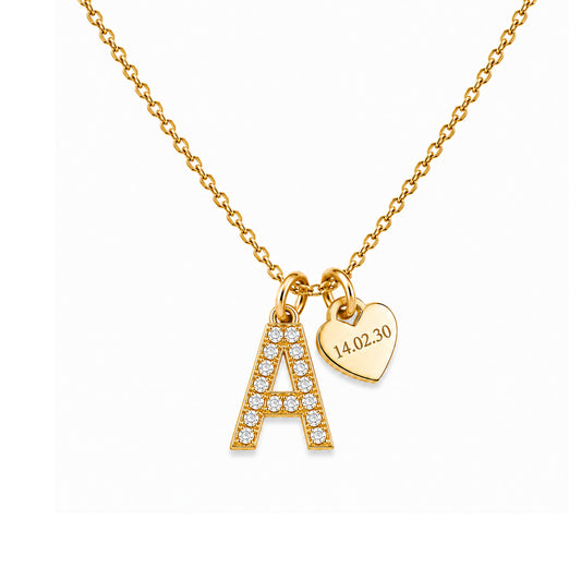 Harf Gümüş Kolye