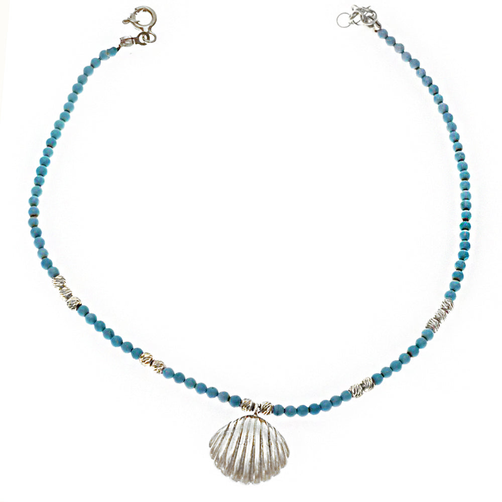 Mussel Silver Anklet SB06