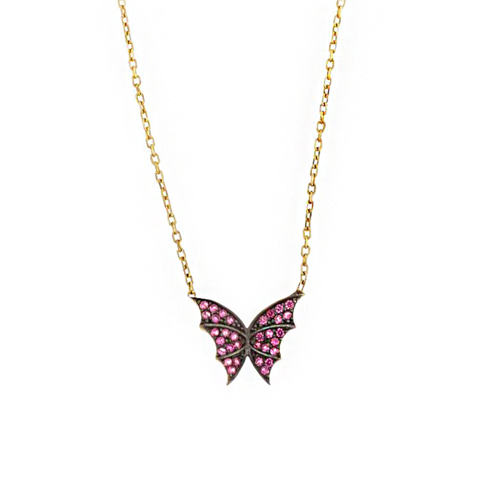 Butterfly Silver Necklace SB104