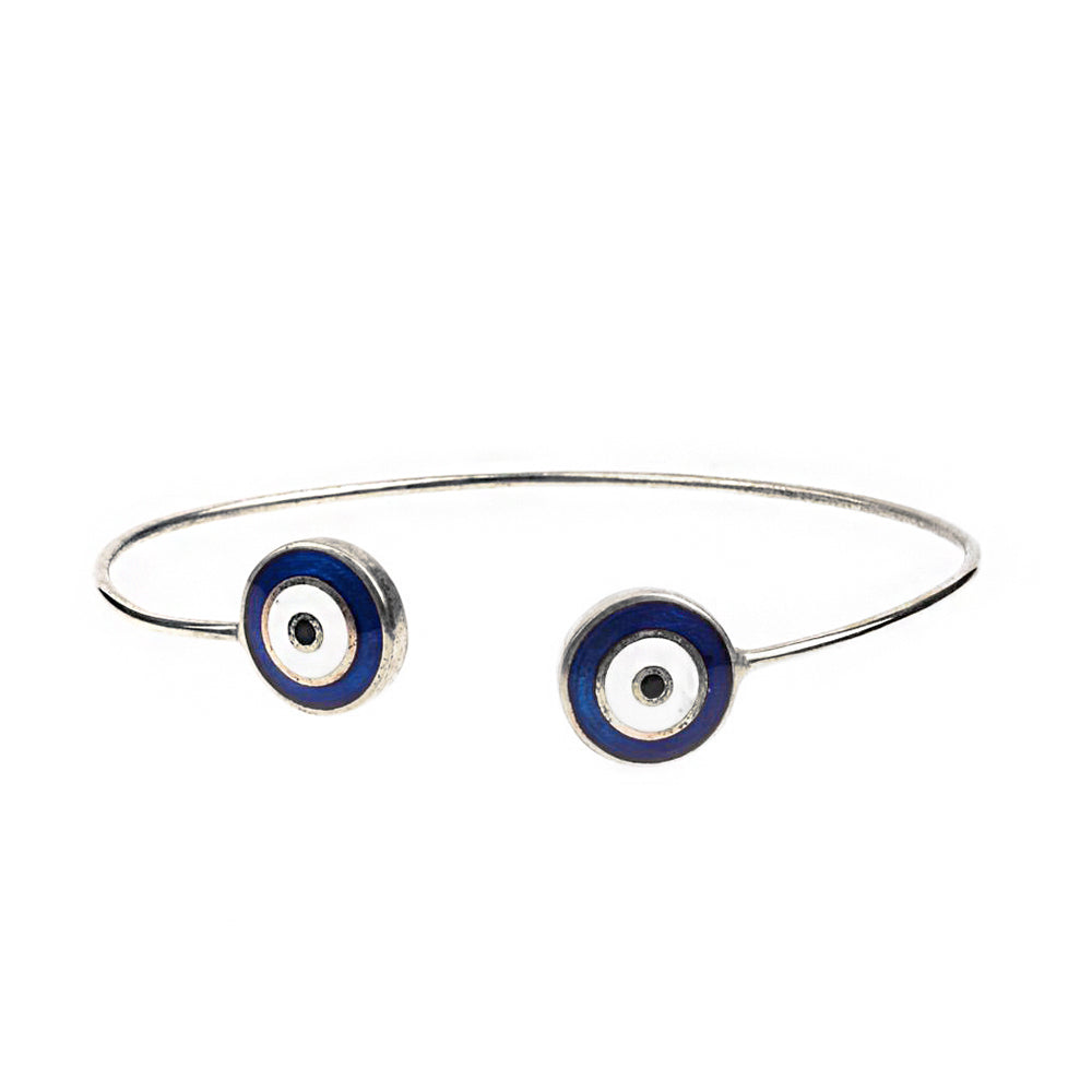 Evil Eye Bead Silver Bracelet SB1234