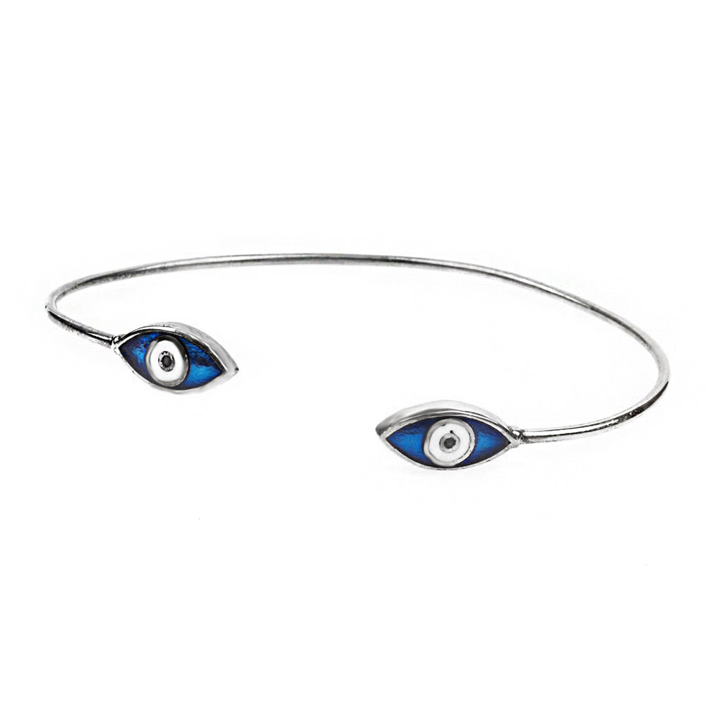 Evil Eye Bead Silver Bracelet SB1237