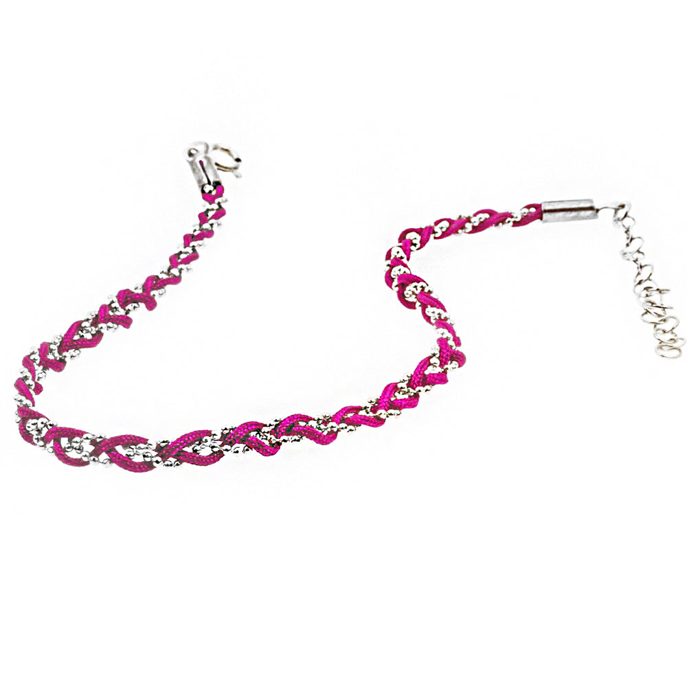 Corded Silver Anklet SB1251