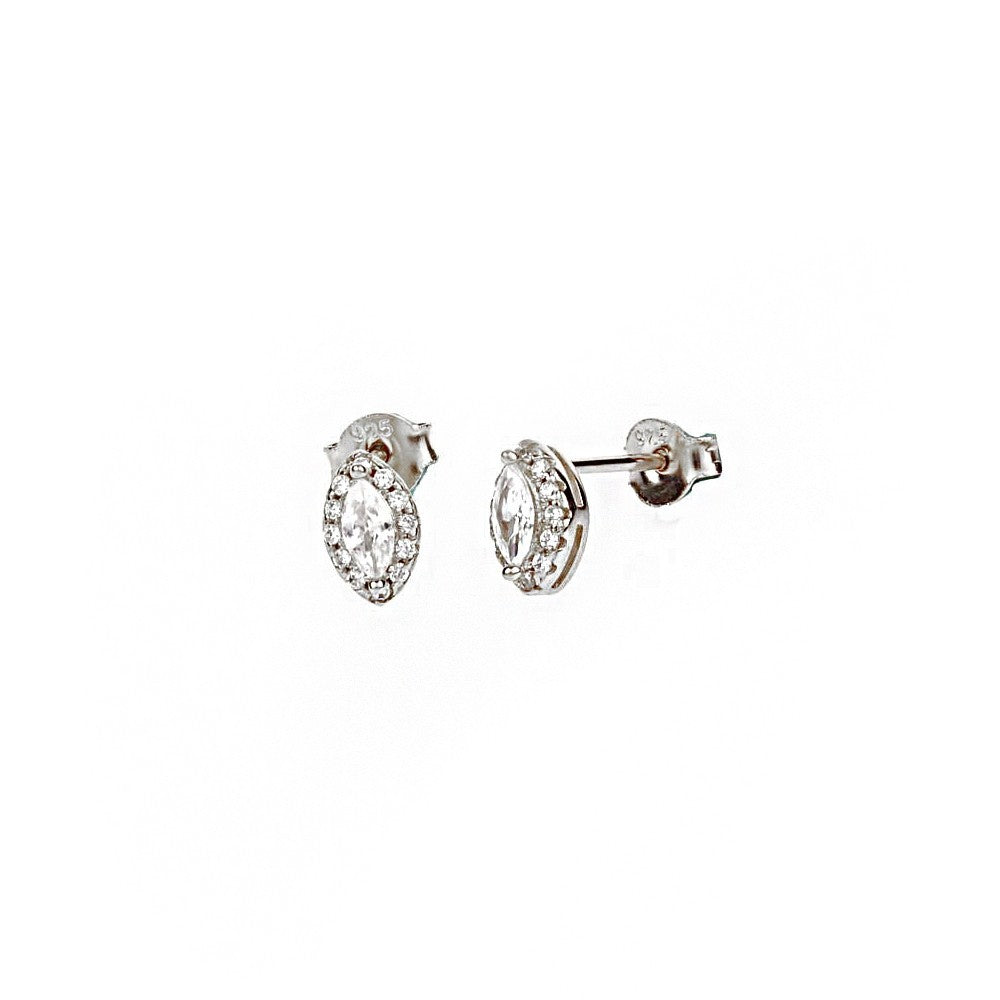 Solitaire Silver Earrings SB1312