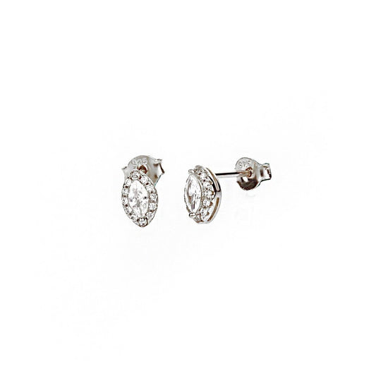 Solitaire Silver Earrings SB1312