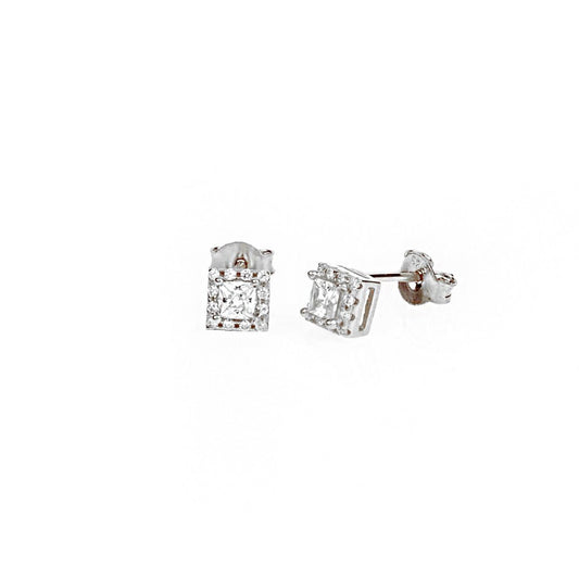 Solitaire Silver Earrings SB1314