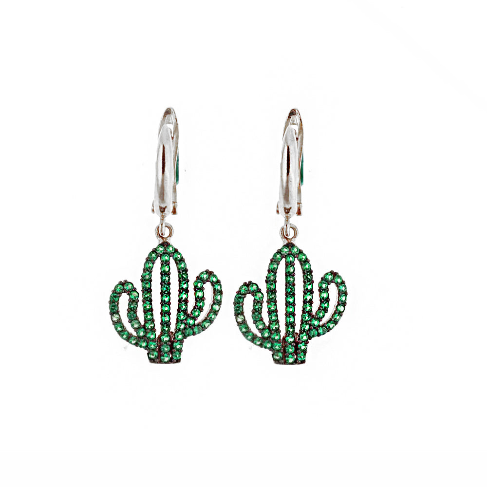 Cactus Silver Earrings SB1346