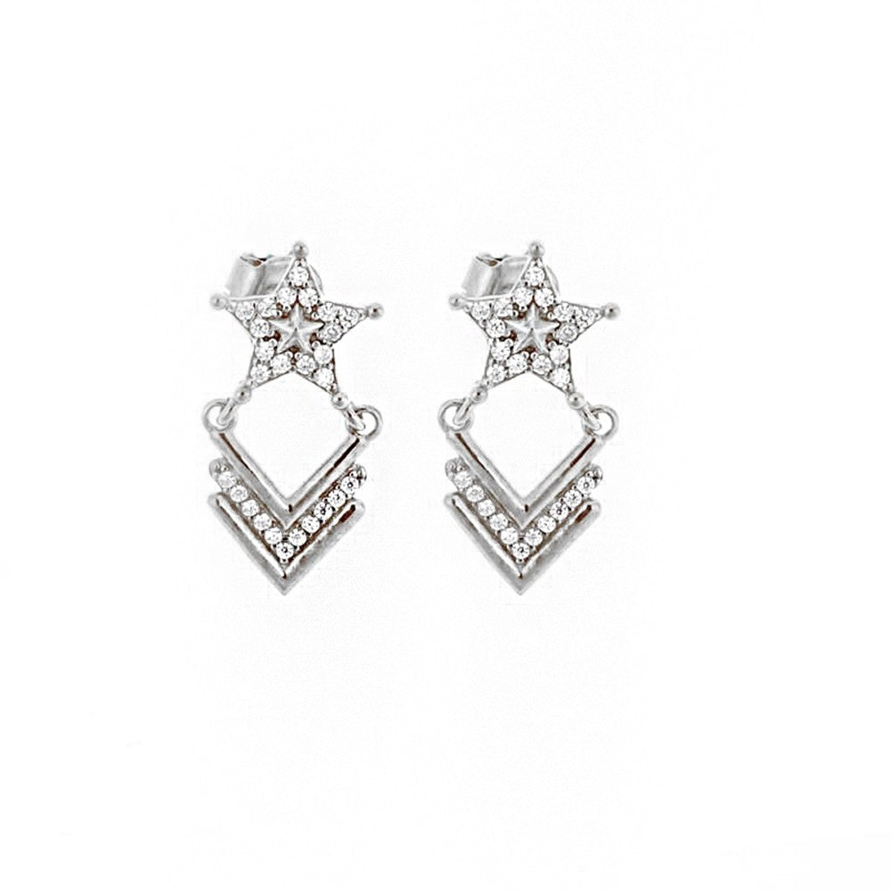 Star Silver Earrings SB1349