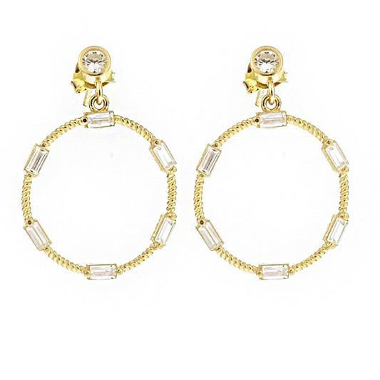 Baguette Hoop Earrings SB1353