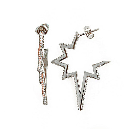 Star Silver Earrings SB1400