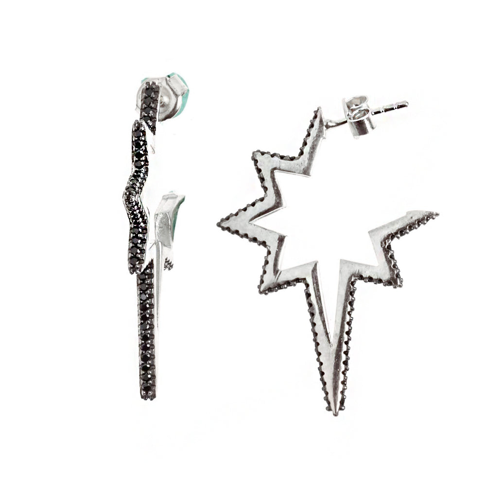 Star Silver Earrings SB1401