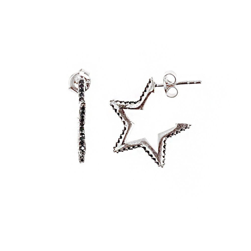 Star Silver Earrings SB1402