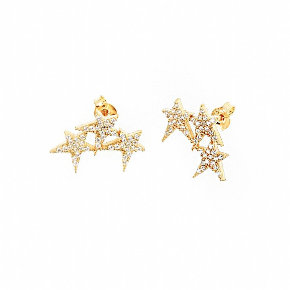 Star Silver Earrings SB1406