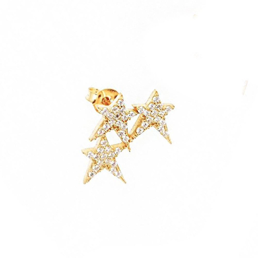 Star Silver Earrings SB1406